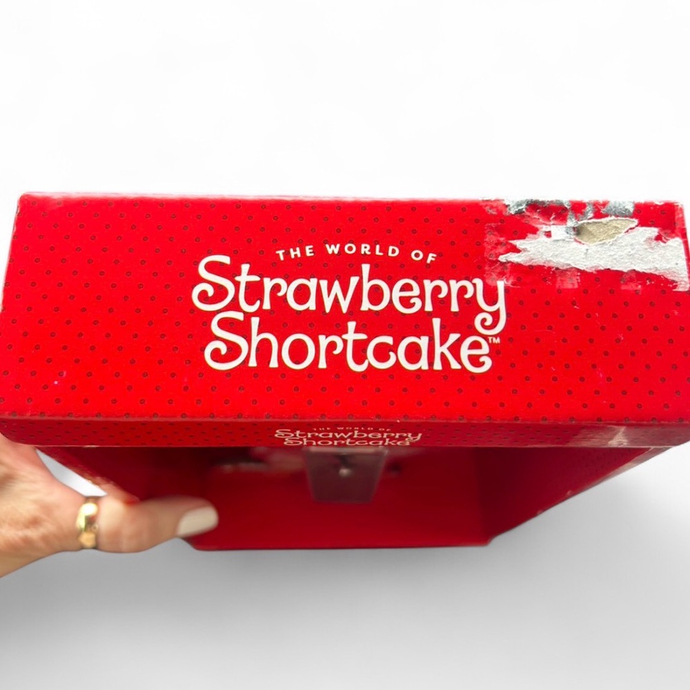 NEW Strawberry Shortcake Tabletop Clock w/ Custard Analog Desk Decor Box Wear - Picture 3 of 3
